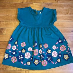 Tea Collection Floral Print Empire Dress - 2T